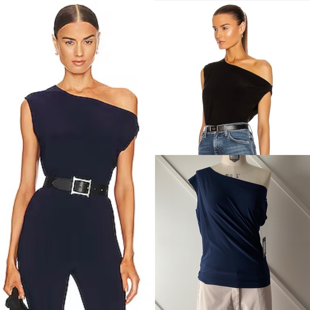 Norma Kamali Drop Shoulder Sleeveless Top - XXS